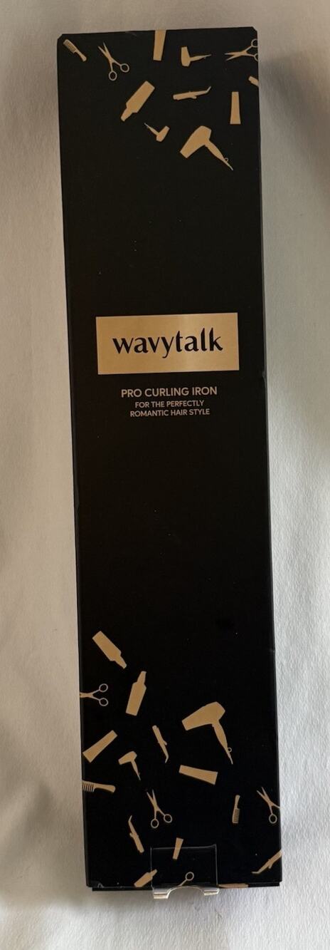 Wavytalk Small Curling Iron Wand 1 Inch Rose Gold for Short Long Hair. New